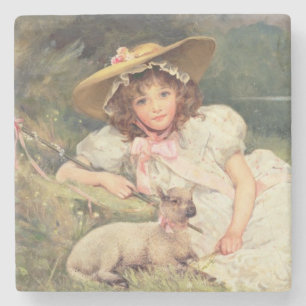 The Little Shepherdess Stone Coaster