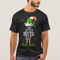 The Little Sister Elf Family Matching Christmas