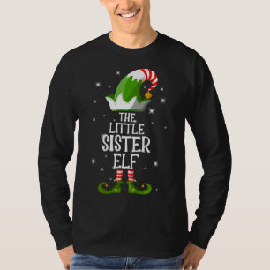 The Little Sister Elf Family Matching Group Christ T-Shirt