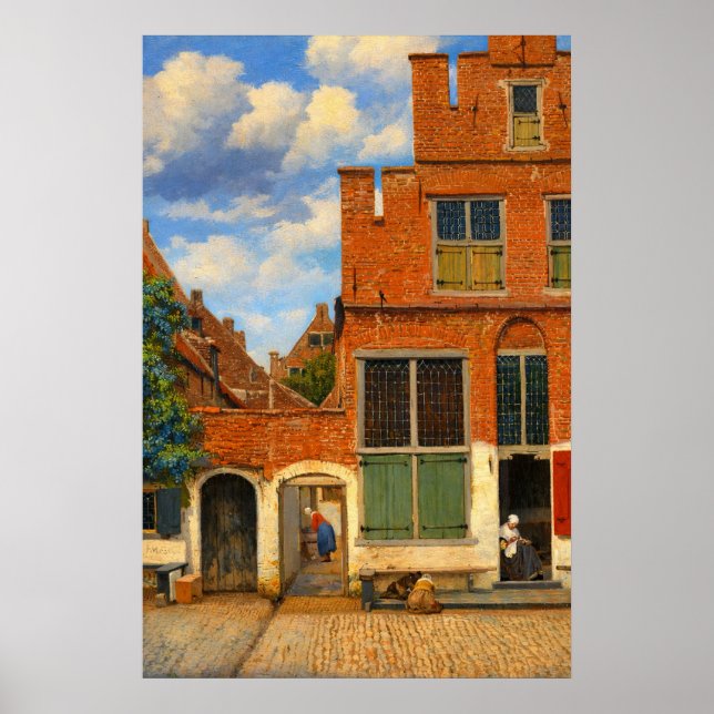 The Little Street by Johannes Vermeer  Poster (Front)