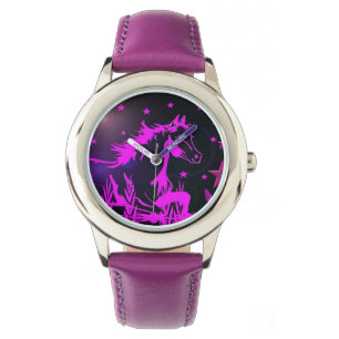 The little sweet pony,pink watch