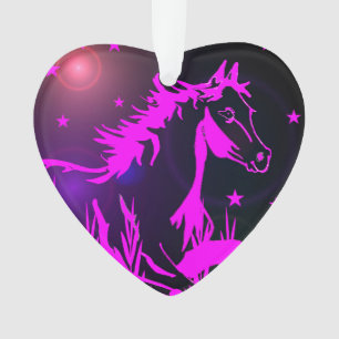 The little sweet pony,rainbow colours ornament