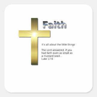 The Little Things Square Sticker