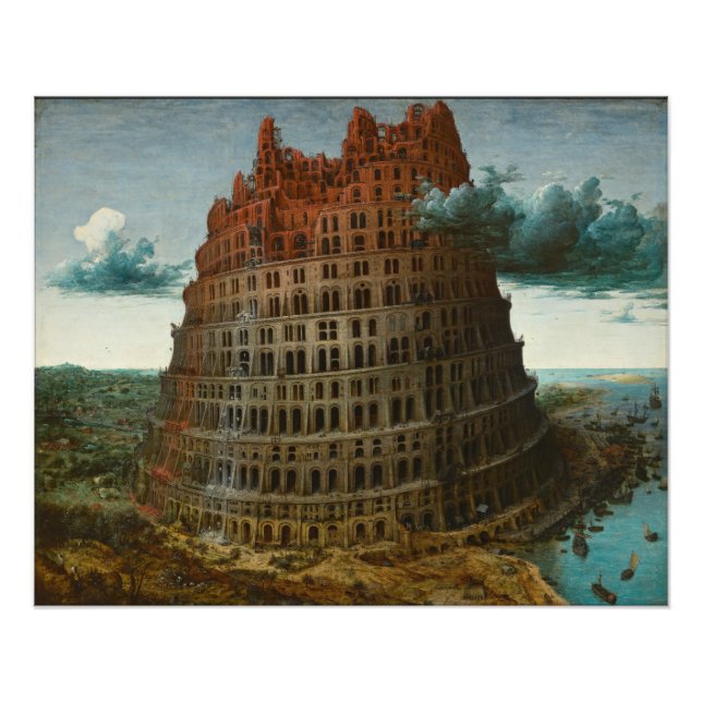 The Little Tower of Babel by Pieter Bruegel Photo Print (Front)