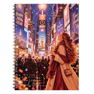 The Little Travel Girl New York New Year Notebook