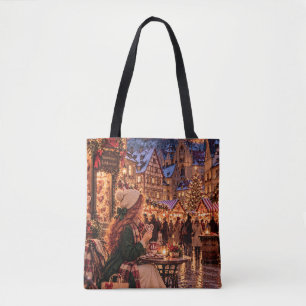 The Little Travel Girl Nuremberg Christmas Tote Bag