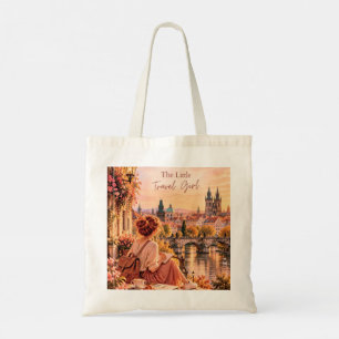 The Little Travel Girl Prague Golden Hour Canvas Tote Bag