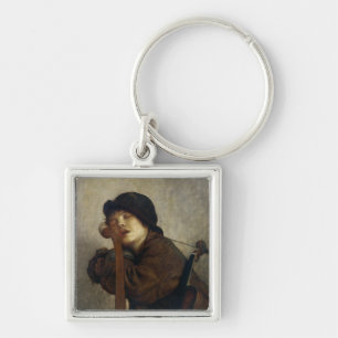 The Little Violinist Sleeping, 1883 Key Ring