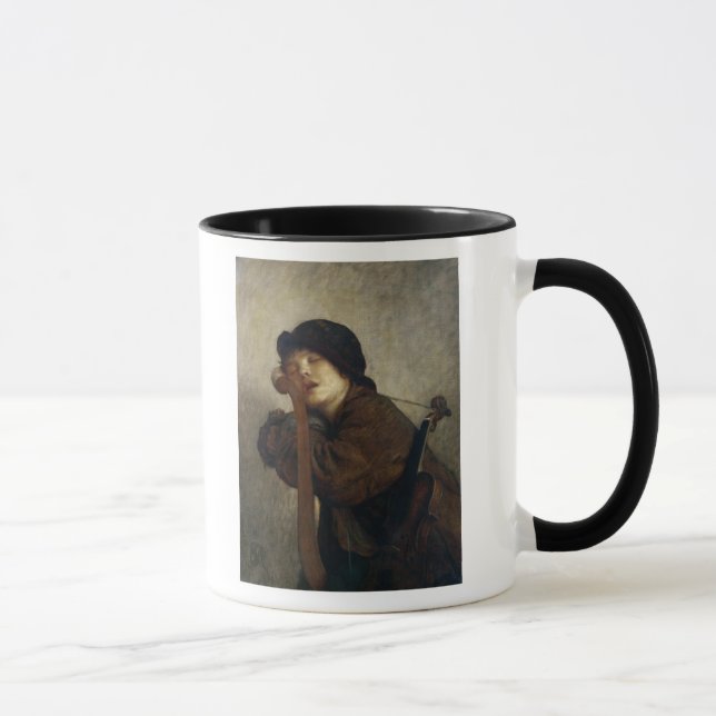 The Little Violinist Sleeping, 1883 Mug (Right)