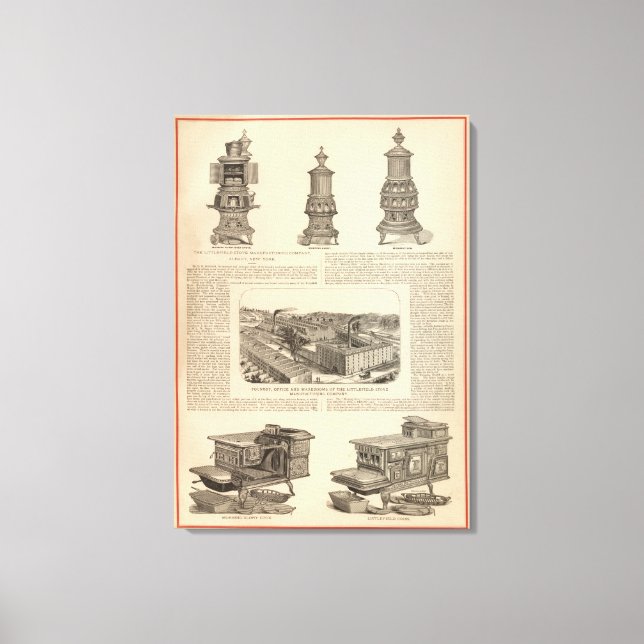The Littlefield Stove Manufacturing Company Canvas Print (Front)