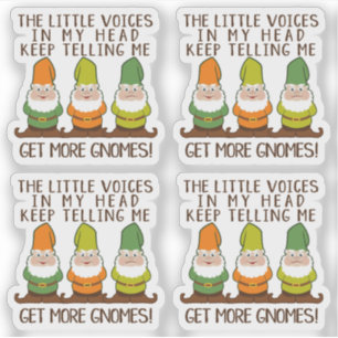 The Littles Voices Get More Gnomes 4 Contour Cut