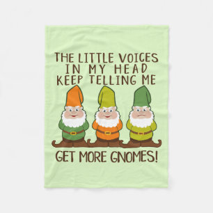 The Littles Voices Get More Gnomes Fleece Blanket