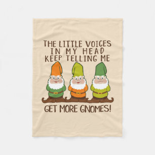 The Littles Voices Get More Gnomes Fleece Blanket