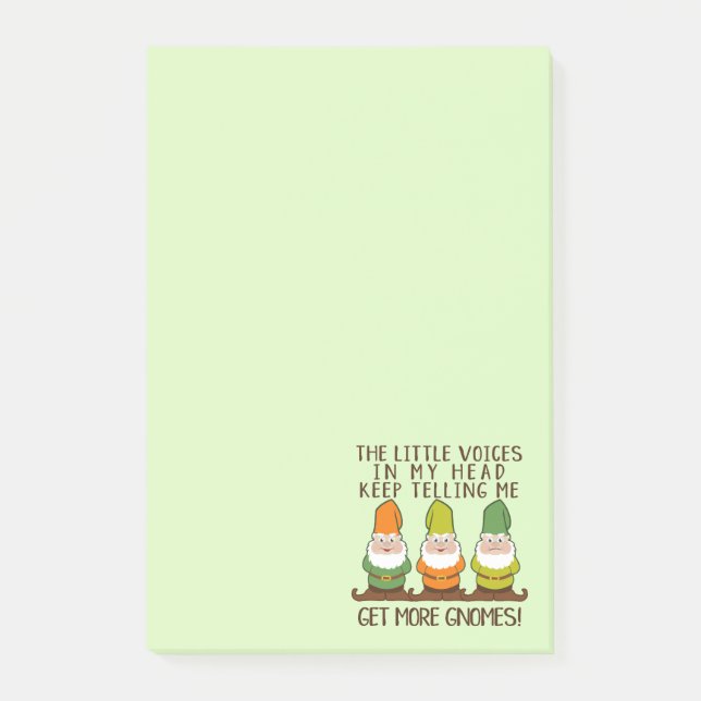 The Littles Voices Get More Gnomes Post-it Notes (Front)