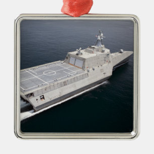 The littoral combat ship Independence 3 Metal Tree Decoration