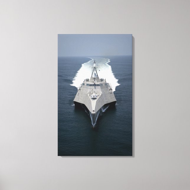 The littoral combat ship Independence Canvas Print (Front)