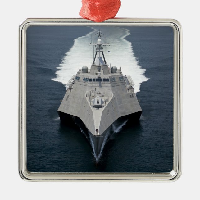 The littoral combat ship Independence Metal Tree Decoration (Front)