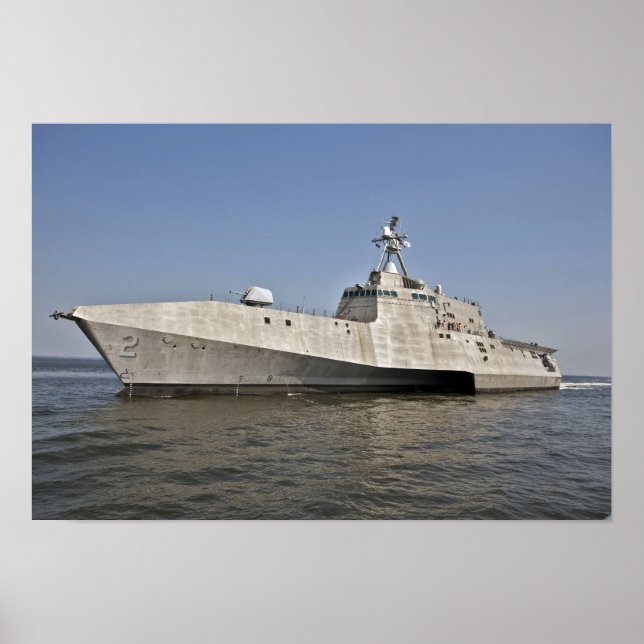 The littoral combat ship Independence underway Poster (Front)