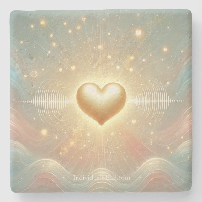 The Living Blueprint Stone Coaster (Front)