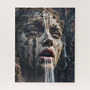 The Living Cliff of Eternal Waters Jigsaw Puzzle