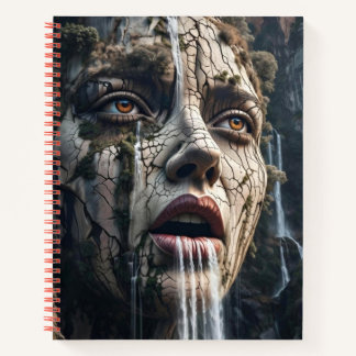 The Living Cliff of Eternal Waters Notebook