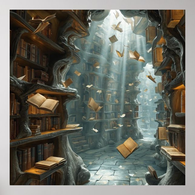 The Living Library Poster (Front)