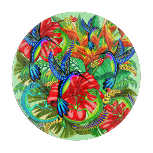 The Lizard and the Hummingbird Cutting Board