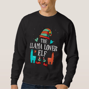 The Llama Elf Christmas Matching Group Sweatshirt
