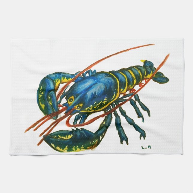 The Lobster Tea Towel (Horizontal)