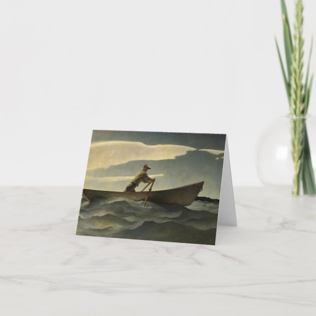 The Lobsterman, The Doryman by N. C. Wyeth Thank You Card (Front)
