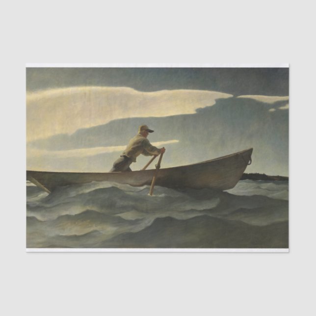 The Lobsterman, The Doryman by N. C. Wyeth Tissue Paper (Front)