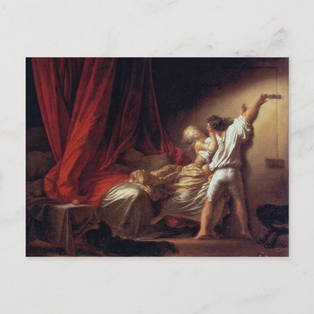 The Lock,  By Fragonard Jean-Honoré (Best Quality) Postcard (Front)