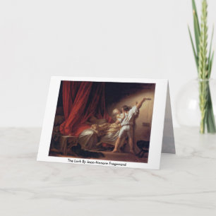 The Lock By Jean-Honore Fragonard Card