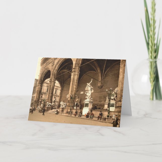 The Lodge of the Lancers. Florence Italy. Holiday Card (Front)