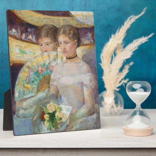The Loge, 1882 (oil on canvas) Plaque (Side)