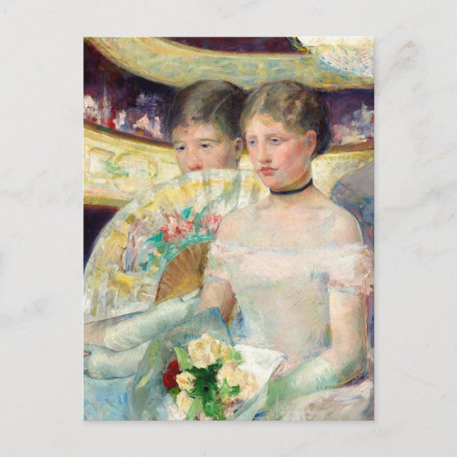The Loge by Mary Cassatt Postcard (Front)