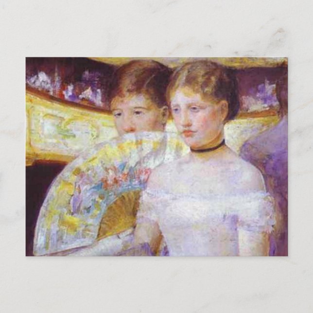 The Loge, Mary Cassatt Postcard (Front)
