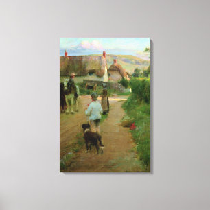 The Loiterers, 1888 (oil on canvas) Canvas Print