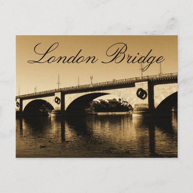 The London Bridge Postcard (Front)