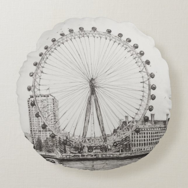 The London Eye 30/10/2006 Round Cushion (Front)
