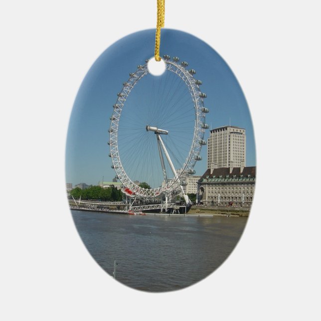 The London Eye Ceramic Tree Decoration (Front)