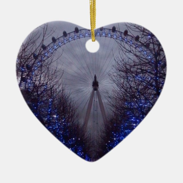 The London Eye Ceramic Tree Decoration (Front)