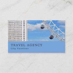 The London Eye, London City, Travel Agent  Business Card