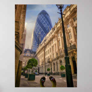 The London Gherkins Poster