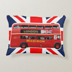 The London Red Bus Decorative Cushion