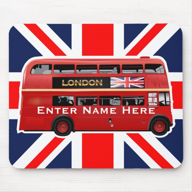 The London Red Bus Mouse Pad (Front)