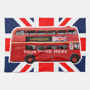 The London Red Bus Tea Towel