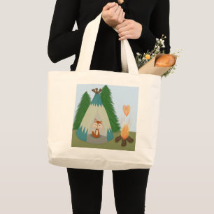 The Lone Fox Large Tote Bag