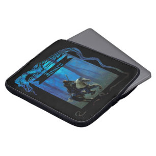 The Lone Knight: A Journey Through the Mist Laptop Sleeve