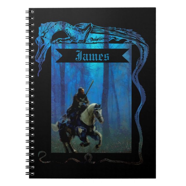 The Lone Knight: A Journey Through the Mist Notebook (Front)